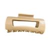1/4Pcs Women Hair Claw Soft Silicone Anti-slip Teeth Back Head Hair Clip Geometric Shape Pain-Free Wear Hair Pin