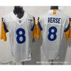 Los Angeles Rams NFL Football Jersey Mens Authentic Style 9 Stafford 99 Donald 8 Goff Replica Uniform