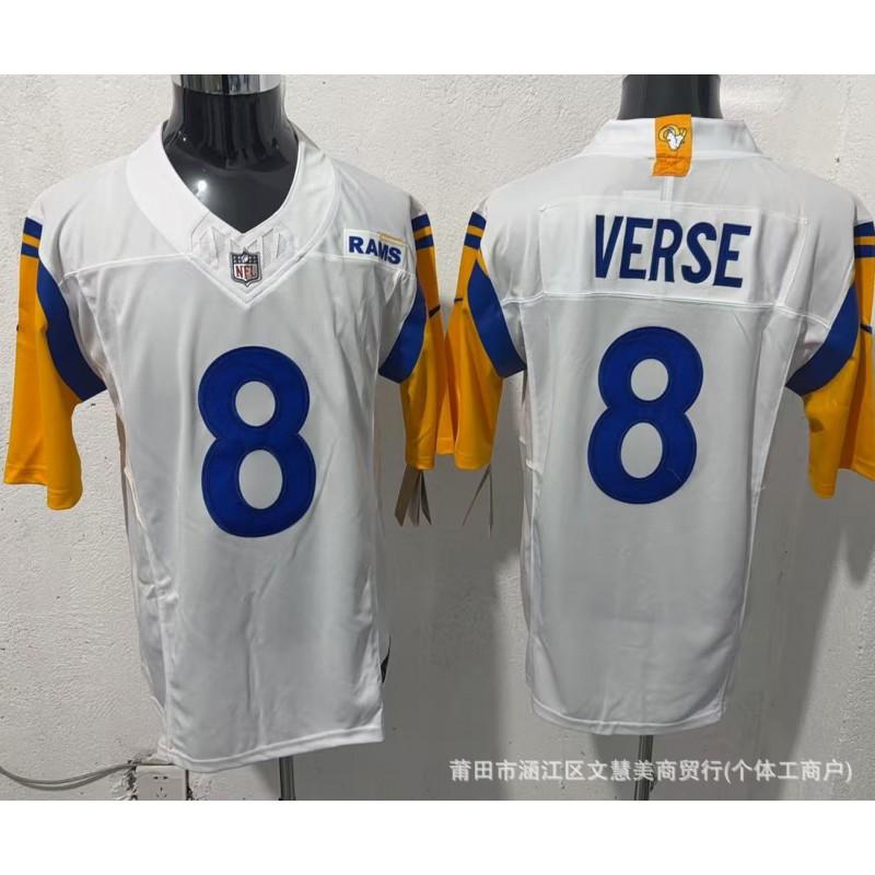 Los Angeles Rams NFL Football Jersey Mens Authentic Style 9 Stafford 99 Donald 8 Goff Replica Uniform