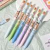 6pcs Creative Capybara Neutral Pen Cute 0.5mm Black Ink Signature Pens Stationery Gift School Writing Supplies
