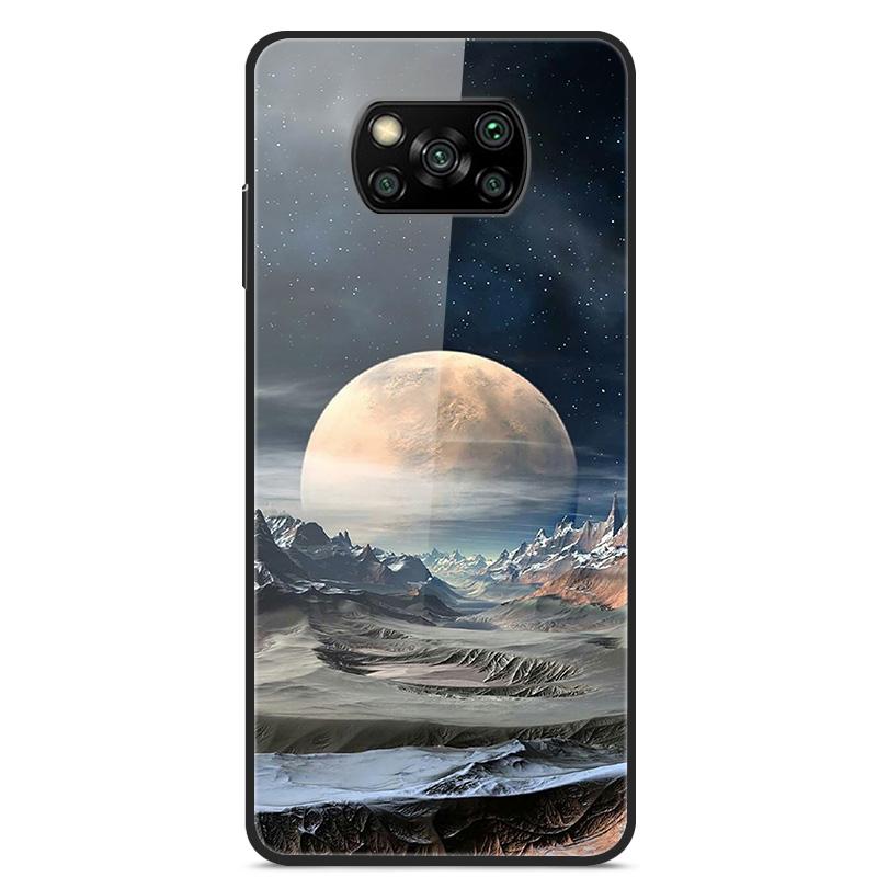 Glass Back Cover For Xiaomi Poco X3 Pro Poco X3 NFC Case Tempered Glass Case For Xiaomi Mi 10T Lite Case Funda POCO X 3 PRO Case