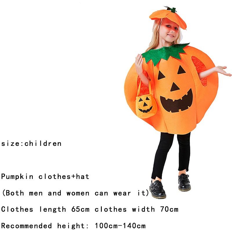 Halloween Pumpkin Costume Adult Parentchild Clothing Cosplay Fancy Party Dress