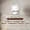 Compactly DC5V Hanging Fan Remote Operated 3Wind Gears Ceiling Fan Quiet Cooling For Home Camping Bed Tent Space
