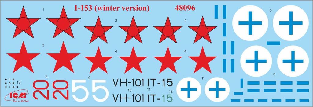 ICM Polikarpov Chaika Winter Version Plastic Model 1/48 I-153