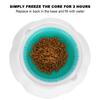Double Wall Cooling Pet Bowl Summer Pet Water Bowl  Warm Weather Care