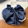 New Large-sized Fabric Hair Band and Hair AccessoryFeaturing Retro Floral and Diamond-encrusted Ponytail Hair Ties