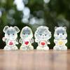 Kawaii 24 Stuks Care Bears Schattige Snoepkleur Cartoon Regenboog Beer Pinguïn Leeuw Olifant Dier Model Poppetje Poppetje Ornament