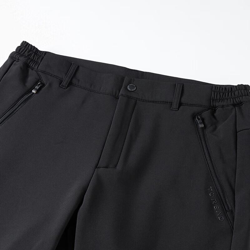 TOREAD Men's Stretch Windproof Water-Repellent Fleece-Lined Softshell Pants