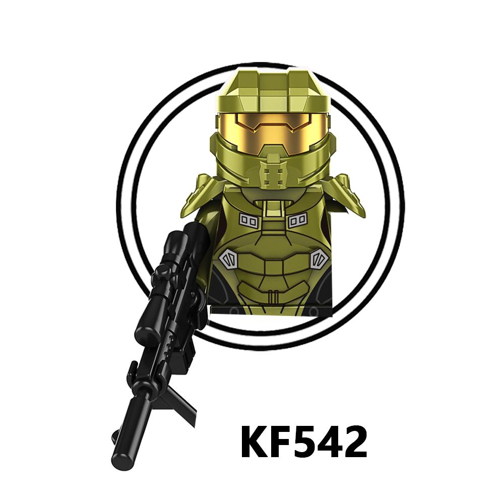KF6043 Film Halo Våpen Soldat Byggeklosser Klosser Karakterfigurer Barn Samleleker
