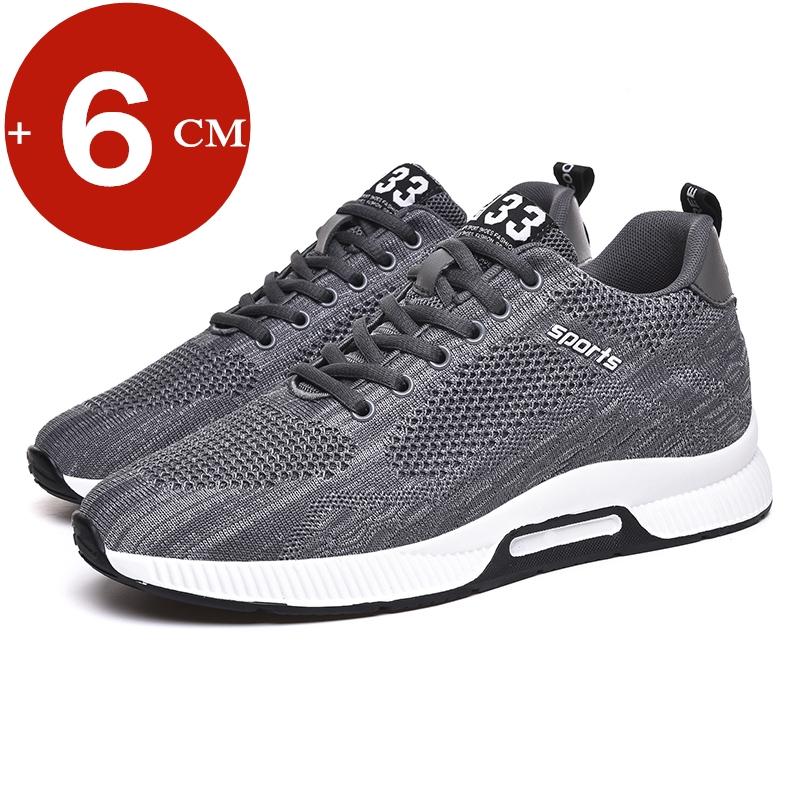 Elevator Shoes Men Sneakers Heightening Shoes  Height Increase Shoes Insoles 6CM Man Daily Life Height Increasing Shoes