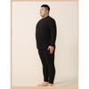 Couple Sherpa Fleece Thermal Underwear Set Plus Size Warm Cold Resistant Winter