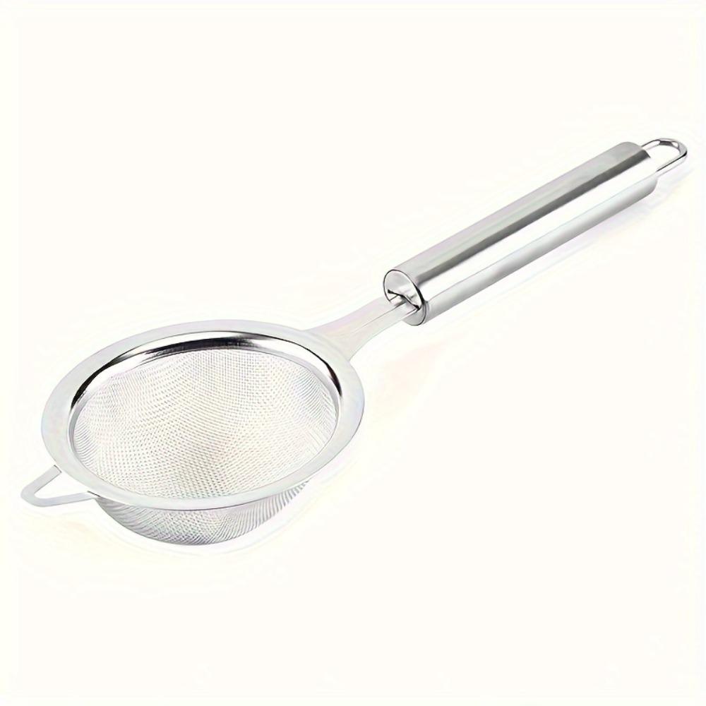 

Фильтры из нержавеющей стали 304 с мелкой сеткой для кухни, дуршлаг-шумовка с ручкой, сита-просеиватели 3.35 inch/8.5cm