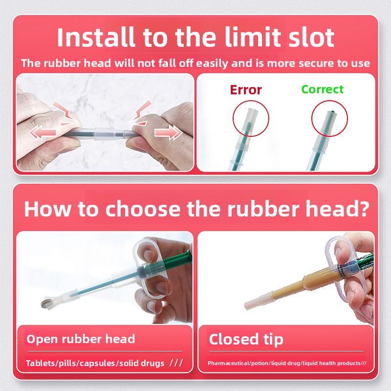 Pet Medicine Feeder Syringe for Cats and Dogs To Feed Pills and Liquid Medicine