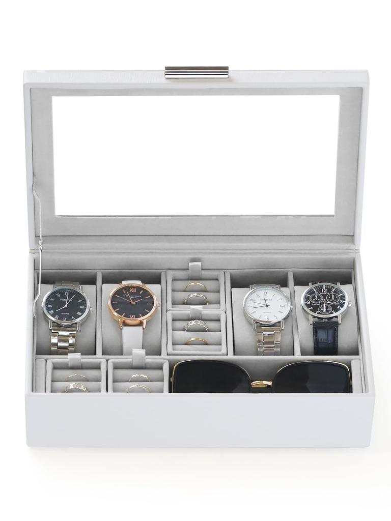 Neateam Watch Storage Case, Watch Case, Watch Case, Clock, Watch Storage Box, Accessories, Storage, Luxury, For 5 Watches, Watch Stand, Men's Gift