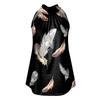 Women's Sexy Round Neck Pleated Vintage Flower Print Sleeveless Strappy Tank T-Shirt Tops