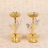 1Pair Iron Lamp Home Table Centerpieces Lotuss Desk Advents Candle Holder Butter Lamp Lotuss Candle Holder