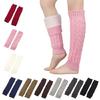 Women's Autumn Winter Leg Warmer Sweet Decorated Knitted Leg Warmer Comfortable Fit Oversleeves
