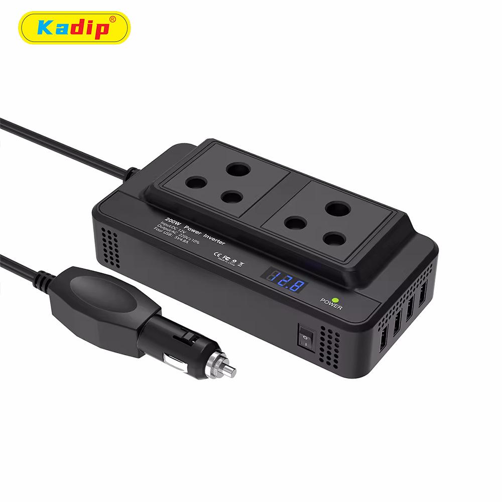 200W Car Power Inverter: 12V To 110V/220V Converter