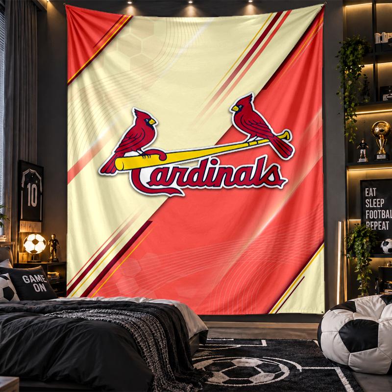 Wall Hanging Tapestry St. Louis Cardinals Print Cloth for Living Room Bedroom Home Decor