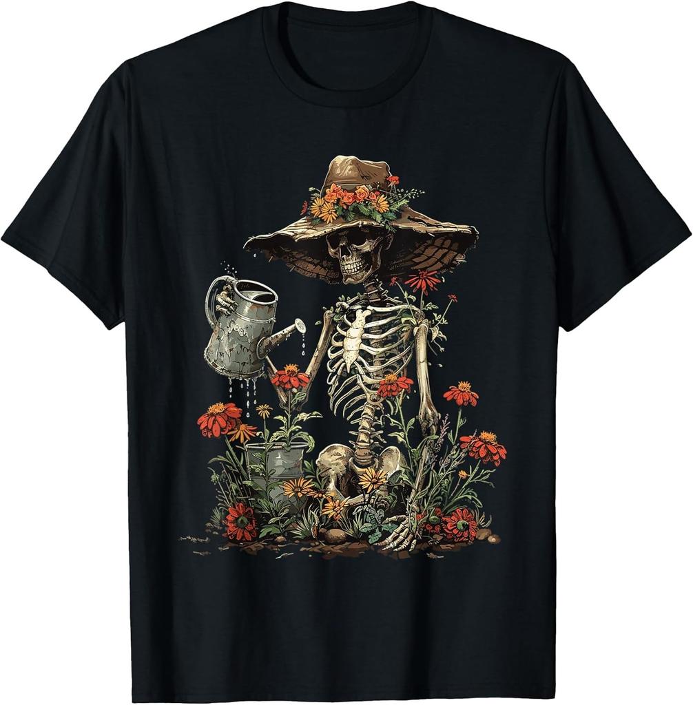 NEW LIMITED! Skeleton Plants Lover Gardening Halloween Tee - MADE IN USA