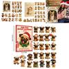 Calendario dell'Avvento in Acrilico con Pug, Gatto, Cavallo, Corgi e Animali, con 24 Decorazioni per Scambio di Regali Natalizi