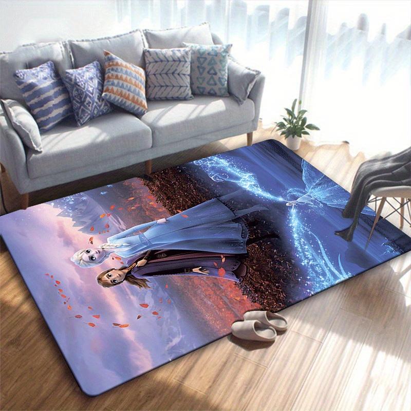 1pc Frozen Carpet Area Rug, Bedroom, and Playroom - Durable, Stain-Resistant, and Easy To Clean, Living Room, Laundry Room, Home Decor, Chri