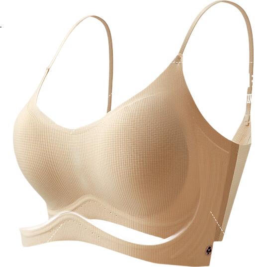 YOUKESHU Foundation Liquid Soft Support Invisible Seamless Push-Up Side Breast Gathering Thin Strap Back Beauty Bra New Arrival