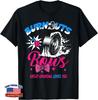 Burnouts or Bows Gender Reveal Baby Party Great Grandma Unisex T-Shirt