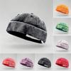 Casual Brimless Docker Cap Hip Hop Vintage Dome Hat Fashion Beanie Street Hat  Outdoor