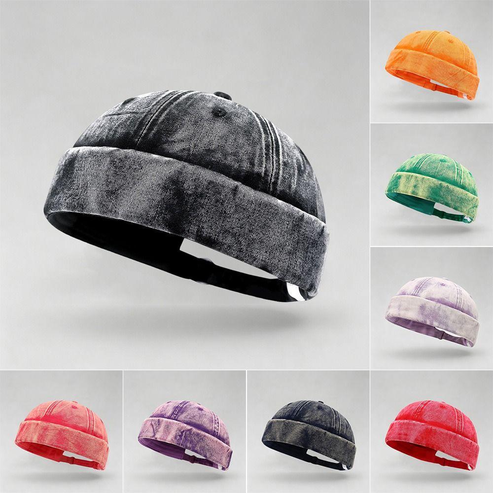 Casual Brimless Docker Cap Hip Hop Vintage Dome Hat Fashion Beanie Street Hat Outdoor
