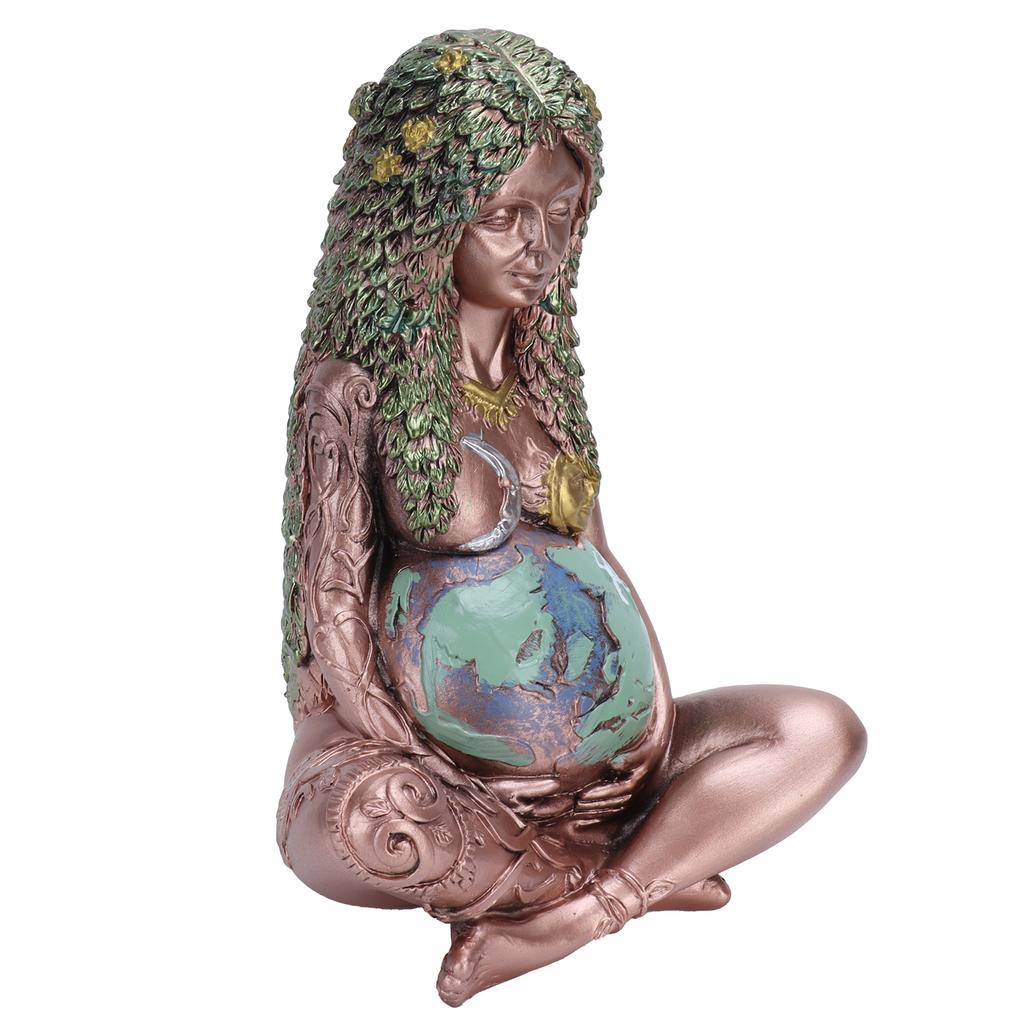 Resin Mother Earth Statue Figurine Garden Ornament Goddess Statue Home Outdoor Decoration