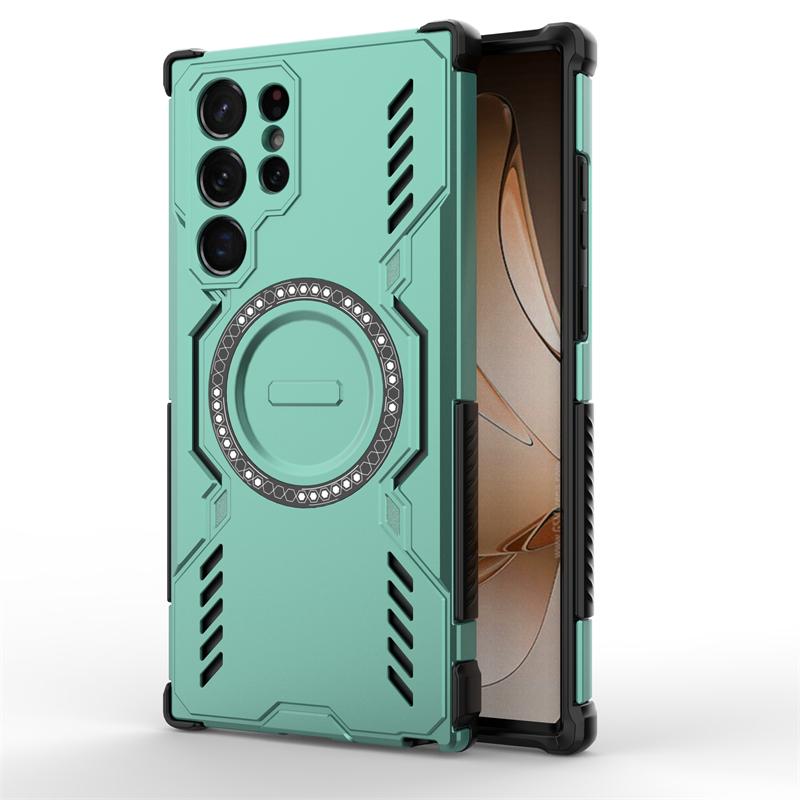 For Samsung Galaxy S22 Ultra Case Samsung S22 Ultra 5G Magnetic Adsorption Wireless Charge Back Cover For Samsung S22 Ultra Case