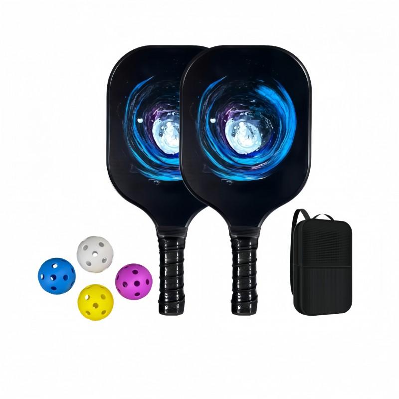 Lightweight Fiberglass Pickleball Paddles Full Set Training Equipment