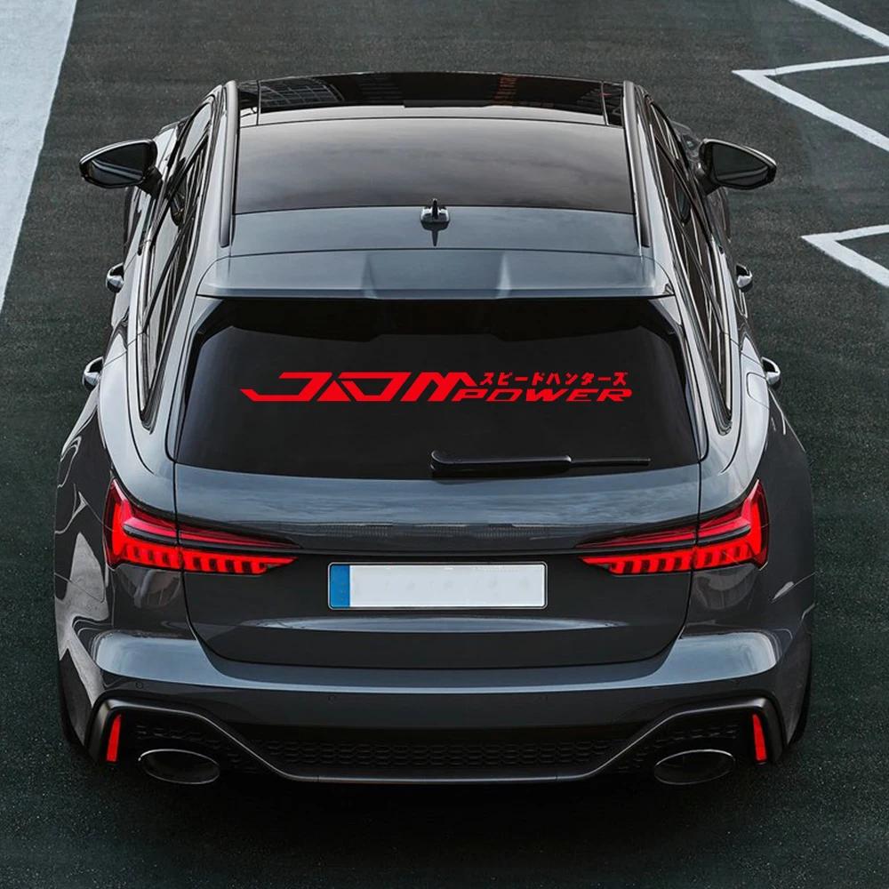 JDM Japanese Racing Vinyl Decal for Car Windshield Waterproof Non-Fading Self-Adhesive Car Sticker Auto Decoration Accessories