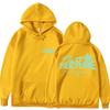 Girls Winter Hoodie Fleece Lined Loose Fit Printed Sweatshirt Streetwear