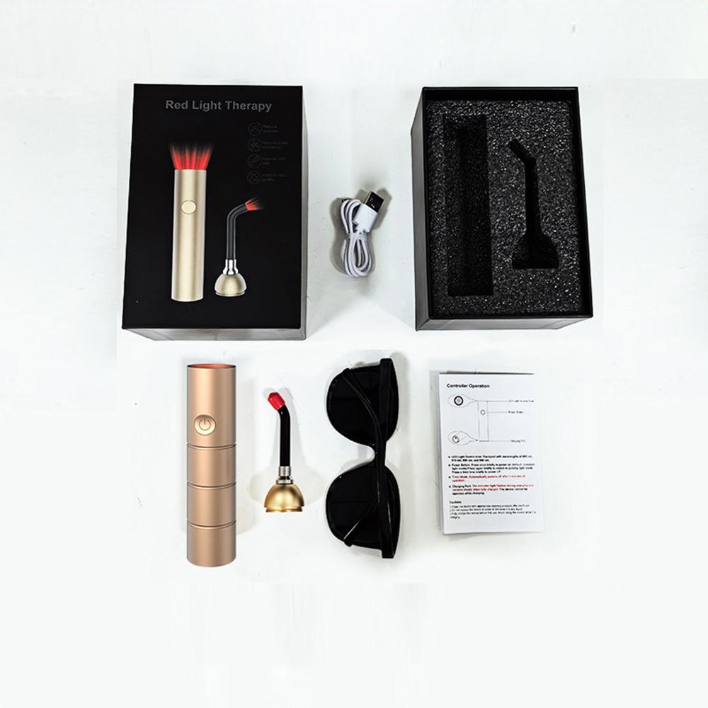 

Устройство от герпеса Терапия красным светом для лечения язв во рту 660 нм 850 нм Ближний инфракрасный светодиодный терапевтический аппарат Палочка для ухода за кожей