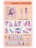 Ye Luoli Dress-Up Show: Magnetic Sticker Set for Girls Ages 3-6 - Princess Dress-Up Educational Toy