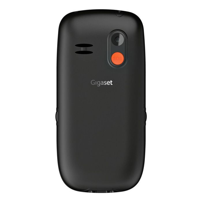 Gigaset GL395 Mobiltelefon SOS-knapp, beskyttet mot vannsprut, beskyttet mot støv svart