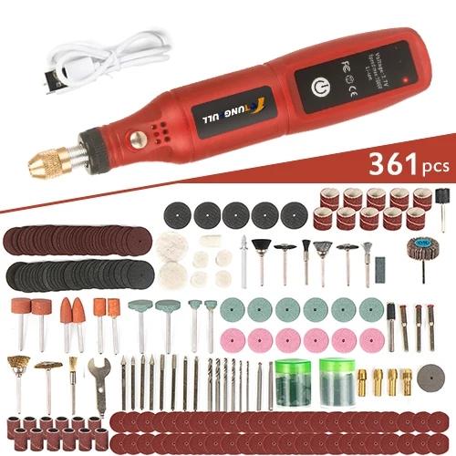 Wireless Mini Electric Drill USB Cordless Mini Drill Rotary Tool Woodworking Engraving Pen Dremel Tools for Jewelry Metal Glass
