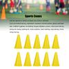 10Pcs Scoccer Cone 23cm Sports Training Traffic Cone Barrier for Basketball Football Skateboards