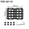 1PCS Motorcycle Top Case Quick-Mounting Molle Panel aluminum alloy Tactical Storage Box Universal Side Box Modular Organizer