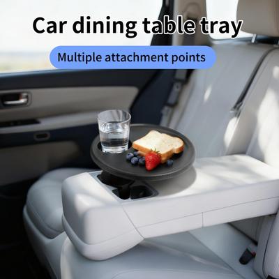 Cup Holder Table for Car Expander Mount Adapter with Adjustable Base Food Tray for Car for Truck Vehicle Automotive Passenger
