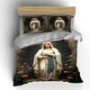 Holy Virgin Mary Bed Set Bedding Duvet Cover Set Duvet Cover Pillowcases (1 * Duvet Cover 2 * Pillowcases, Without Duvet Insert)