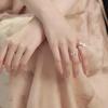 Temperament Delicate Design Adjustable Rings Forest Style Elegant Flower Opening Rings Vintage Women Jewelry Jewelry