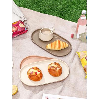 Cake Dessert Plate Food Serving Tray Plastic Dinner Plate Multipurpose Snack Fruit Plate Dishes Kitchen Dinnerware