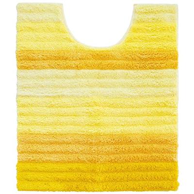 OKA Fresh Deo Toilettenmatte, ca. 75 cm x 63 cm (Lange) (Halslänge: Ungefähr 57cm), Gelb (Deodorierend, Adelica, Waschbar, Hygienisch)