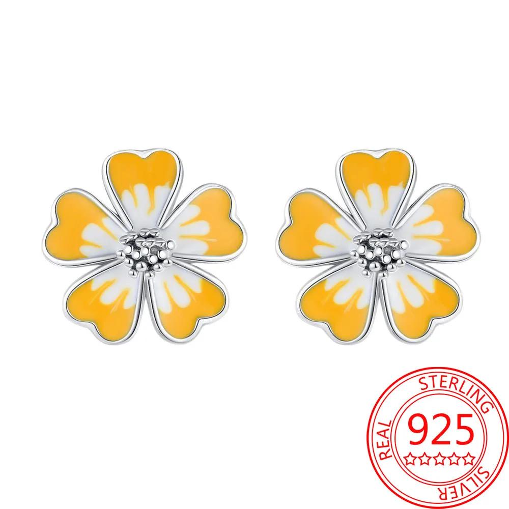 Brincos de abelha para menina adorável amarelo preto dançando abelha feliz s925 brincos de argola presente de aniversário joias de prata
