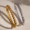 Light Luxury High-end Flower Buckle Couple Pearl Open Bracelet Bracelet