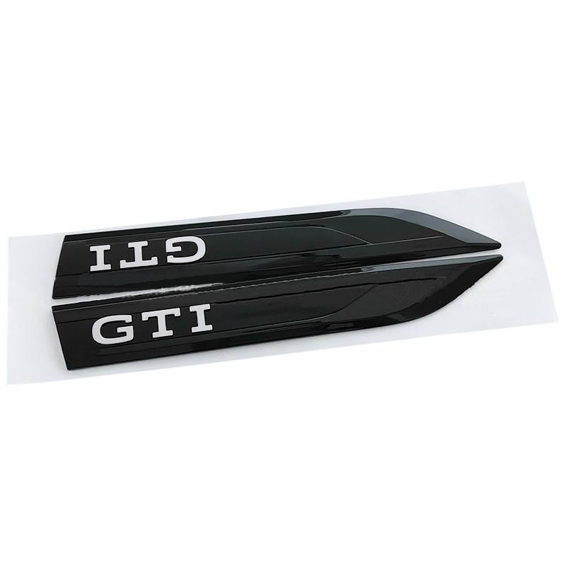 Hot 2pcs Rline R GTI GLI Emblem Car Fender Side Wing Auto Sticker Accessories For Volkswagen VW Golf MK8 Polo Passat Magotan Tig  HX4