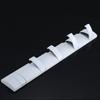 Stylish Milky White Space Aluminum Adhesive Hooks For Bathroom And Door Use
